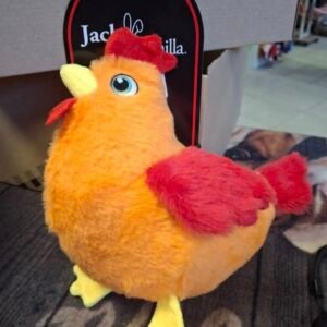 Peluche poule orange